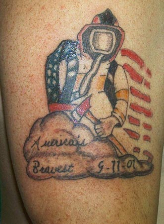 Donna designed this tattoo for Captain Lynn Lanier of Hampstead, NC, VFD