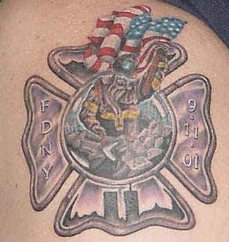 A tattoo from Keith Pruett with the Rock Hill Fire Department in South Carolina