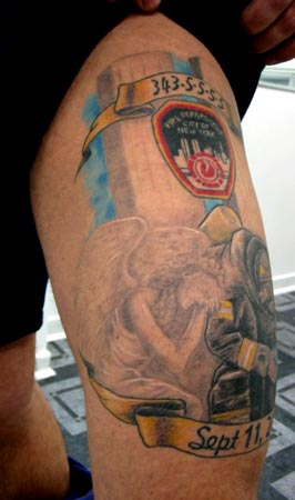 Jim Watt, cousin and godson tattoo