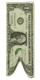 One dollar bill vertical