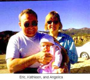 Eric, his wife Angelica and his daughter Kathleen 