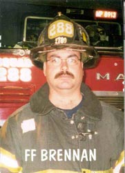 Firefighter Peter Brennan