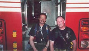 Firefighter Daniel Libretti  and Danny