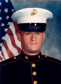 Sean in his Marine uniform